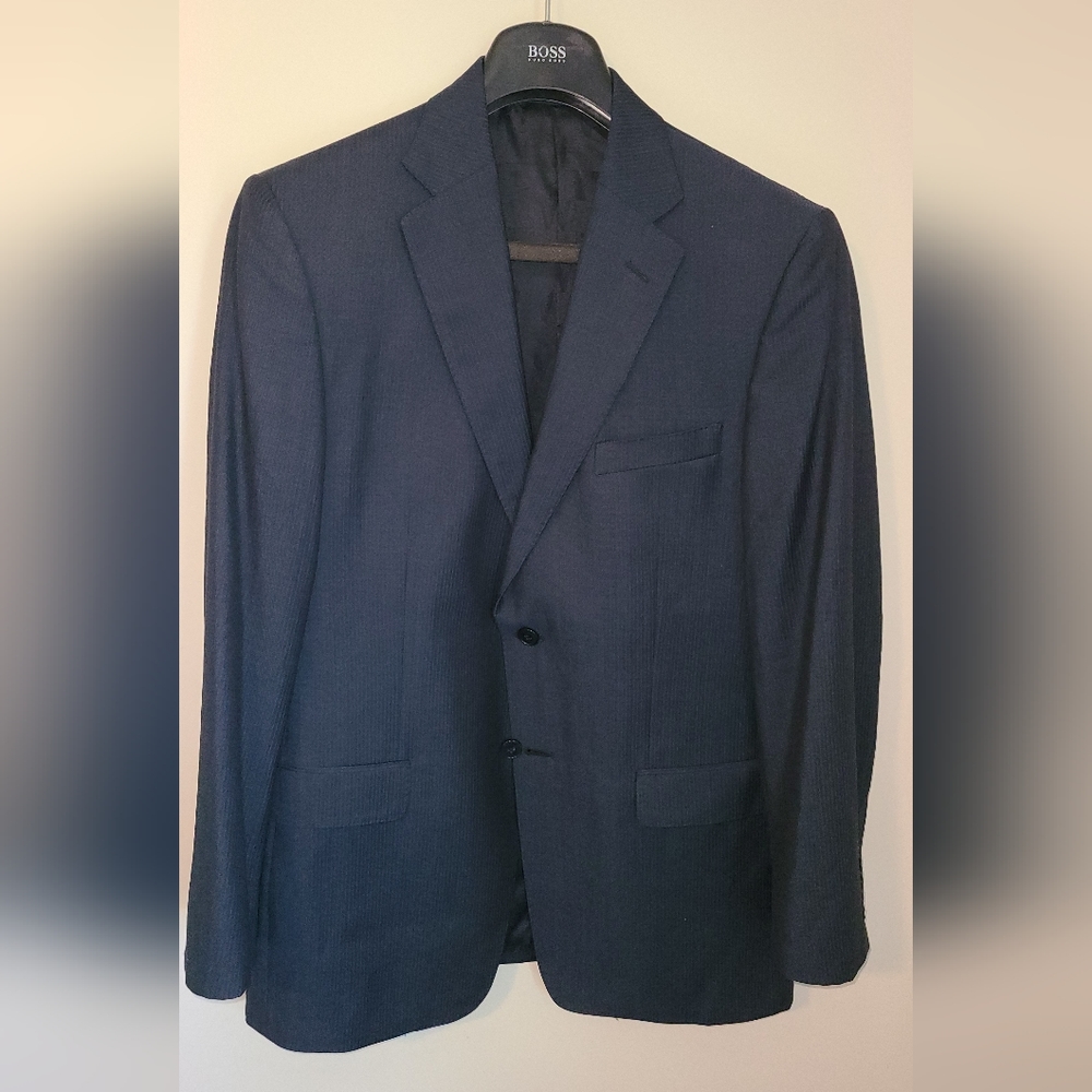 Versace Collection Mens Suit and Pants,  42R, Blue.